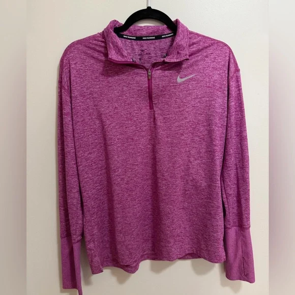 Nike Running Dri Fit Heathered Long Sleeve Women’s Medium - Picture 2 of 9